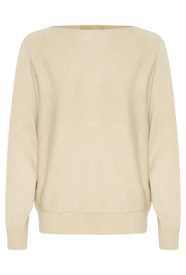 CULTURE Knitwear and Cardigans CUannemarie Pullover Warm Sand Melange 8211 Women