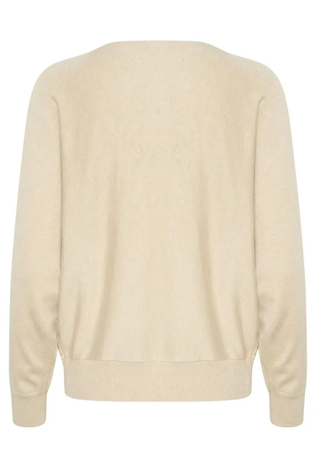CULTURE Knitwear and Cardigans CUannemarie Pullover Warm Sand Melange 8211 Women