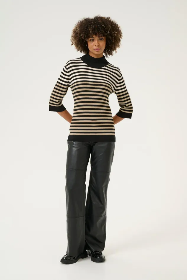 CULTURE Knitwear and Cardigans CUannemette Pullover Blackwhitecapdune 8211 Women