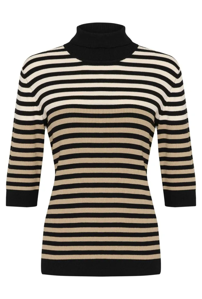 CULTURE Knitwear and Cardigans CUannemette Pullover Blackwhitecapdune 8211 Women