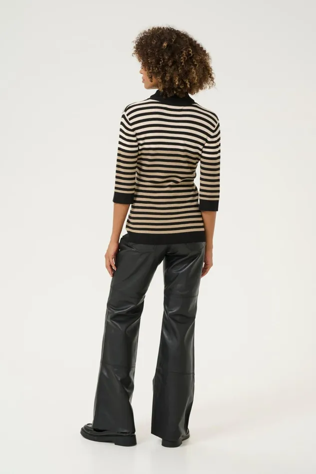 CULTURE Knitwear and Cardigans CUannemette Pullover Blackwhitecapdune 8211 Women
