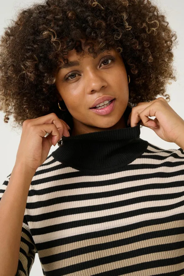 CULTURE Knitwear and Cardigans CUannemette Pullover Blackwhitecapdune 8211 Women
