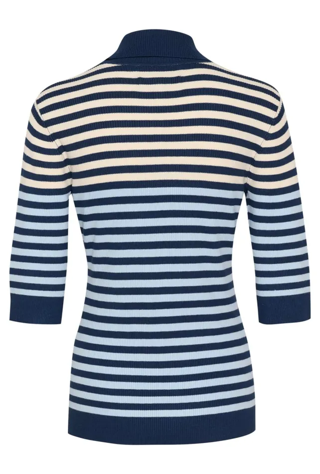 CULTURE Knitwear and Cardigans CUannemette Pullover Light Bluenavywhitecap 8211 Women