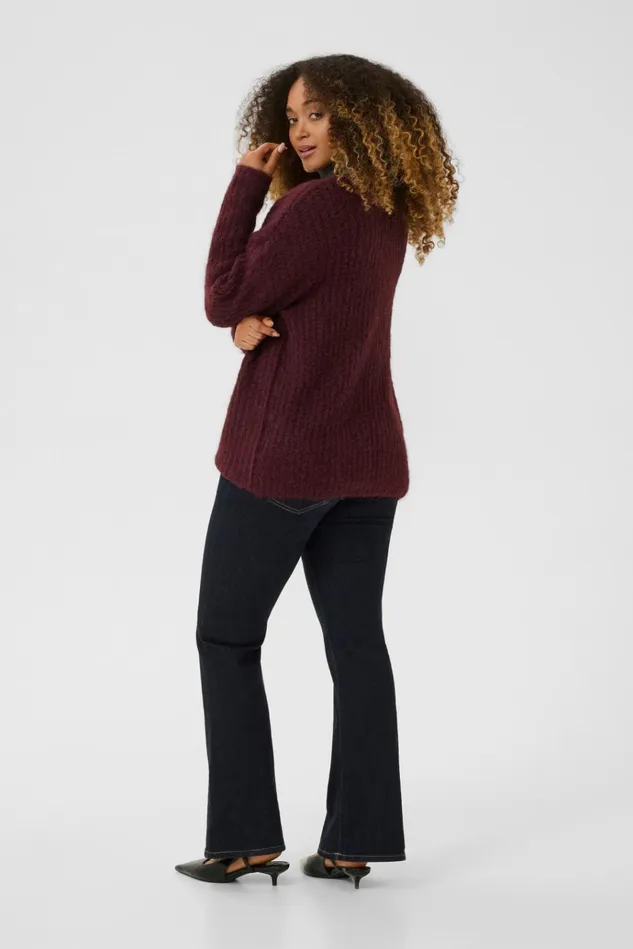 CULTURE Knitwear and Cardigans CUbrava Pullover Winetasting Melange 8211 Women