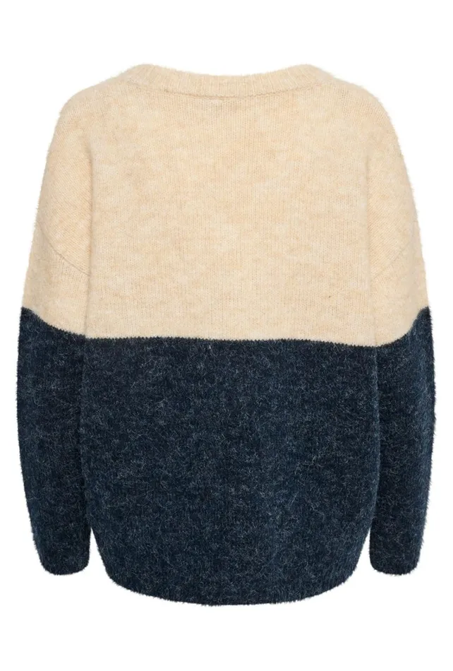 CULTURE Knitwear and Cardigans CUkimmy Pullover Oyster Dress Blues Melange 8211 Women
