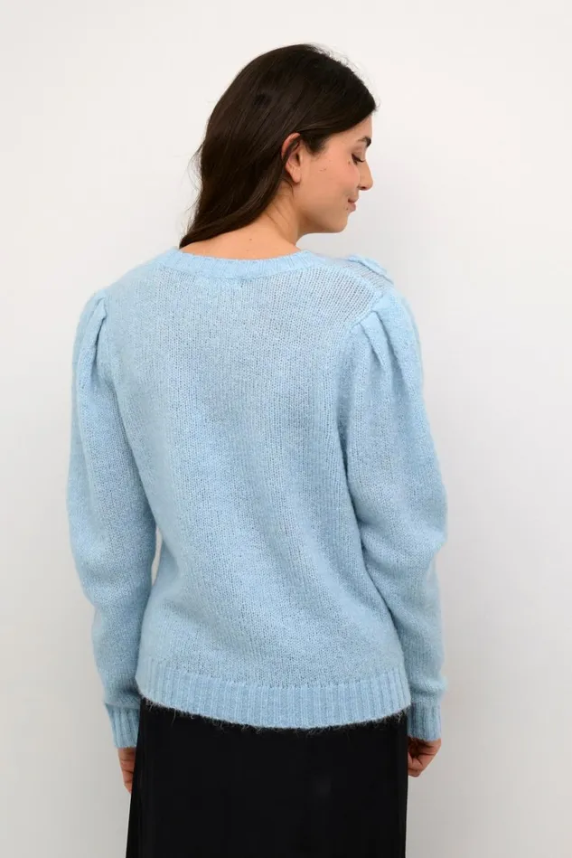 CULTURE Knitwear and Cardigans CUosa Pullover Cashmere Blue Melange 8211 Women