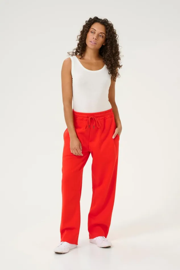 CULTURE Pants CUchira Sweatpants Fiery Red 8211 Women