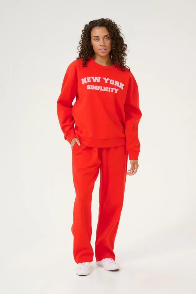 CULTURE Pants CUchira Sweatpants Fiery Red 8211 Women