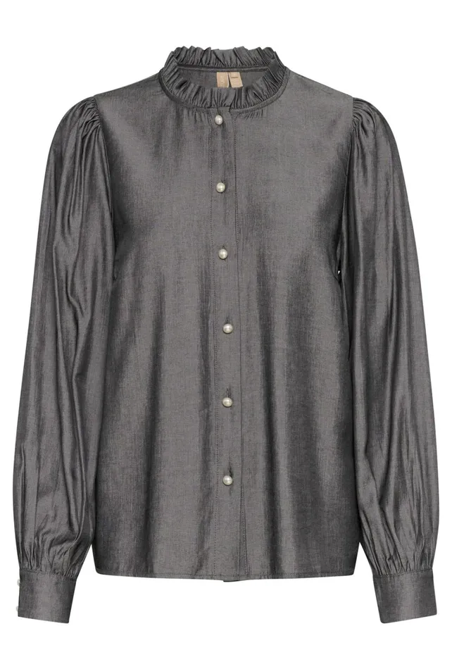 CULTURE Shirts CUbelva Shirt Black Melange 8211 Women