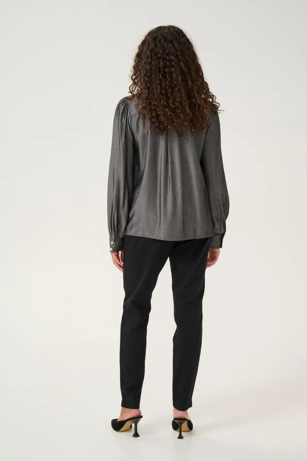 CULTURE Shirts CUbelva Shirt Black Melange 8211 Women