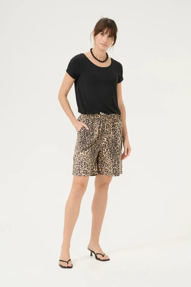 CULTURE Shorts CUhalina Shorts Leopard Wash 8211 Women