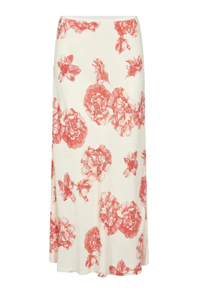 CULTURE Skirts CUalexa Skirt Offwhitered Flower 8211 Women