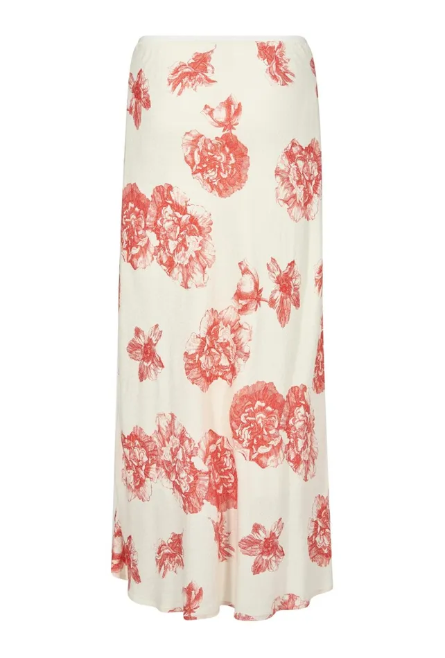 CULTURE Skirts CUalexa Skirt Offwhitered Flower 8211 Women