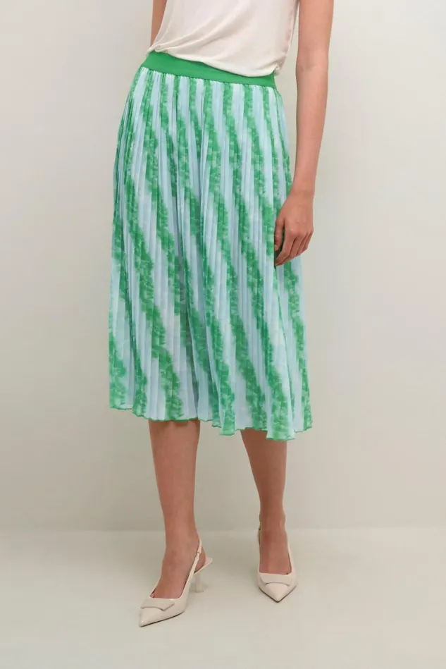 CULTURE Skirts CUcarly Skirt Tiedye Green Light Blue 8211 Women