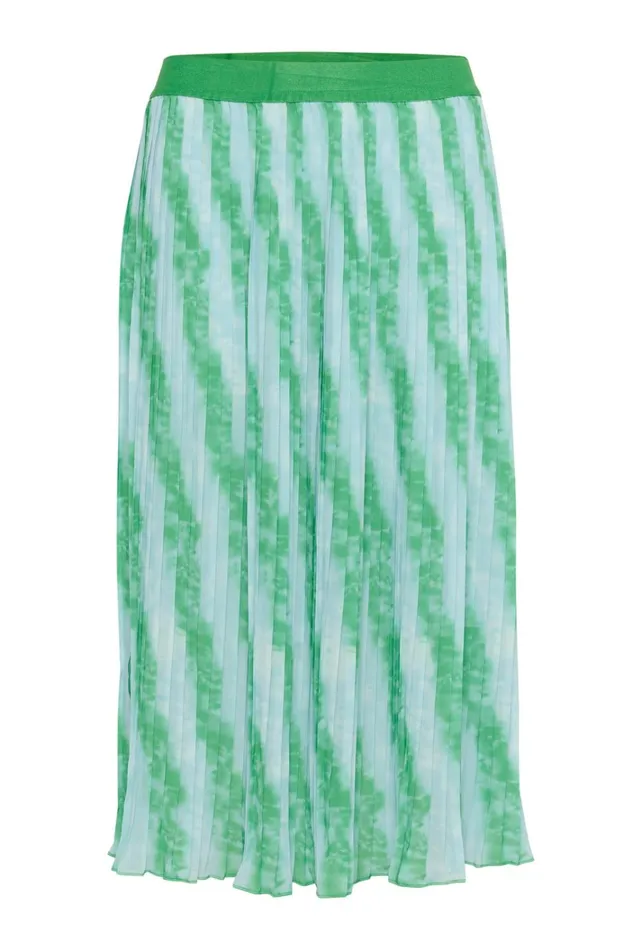 CULTURE Skirts CUcarly Skirt Tiedye Green Light Blue 8211 Women