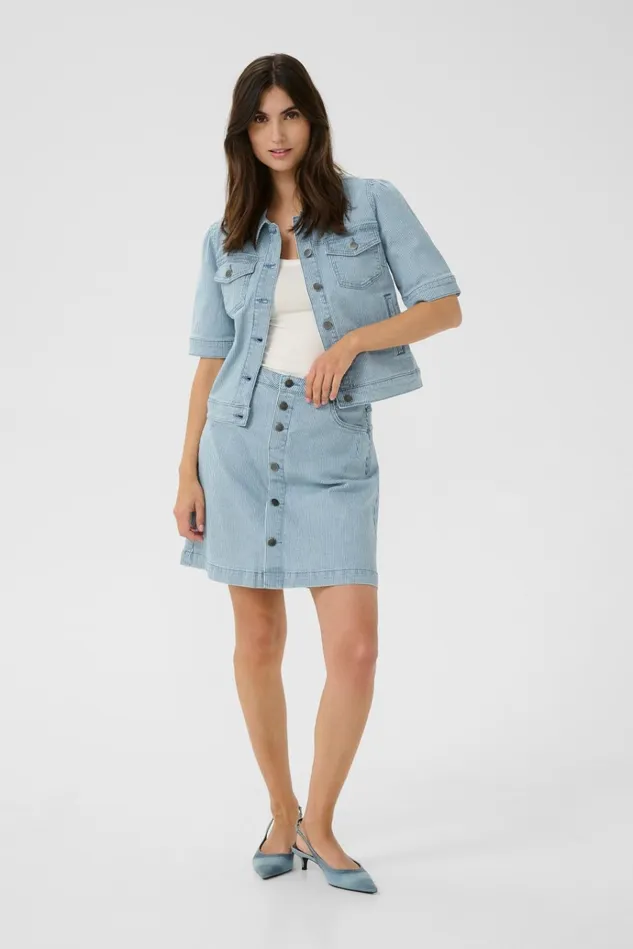 CULTURE Skirts CUmilky Skirt Bluewhite Stripe 8211 Women