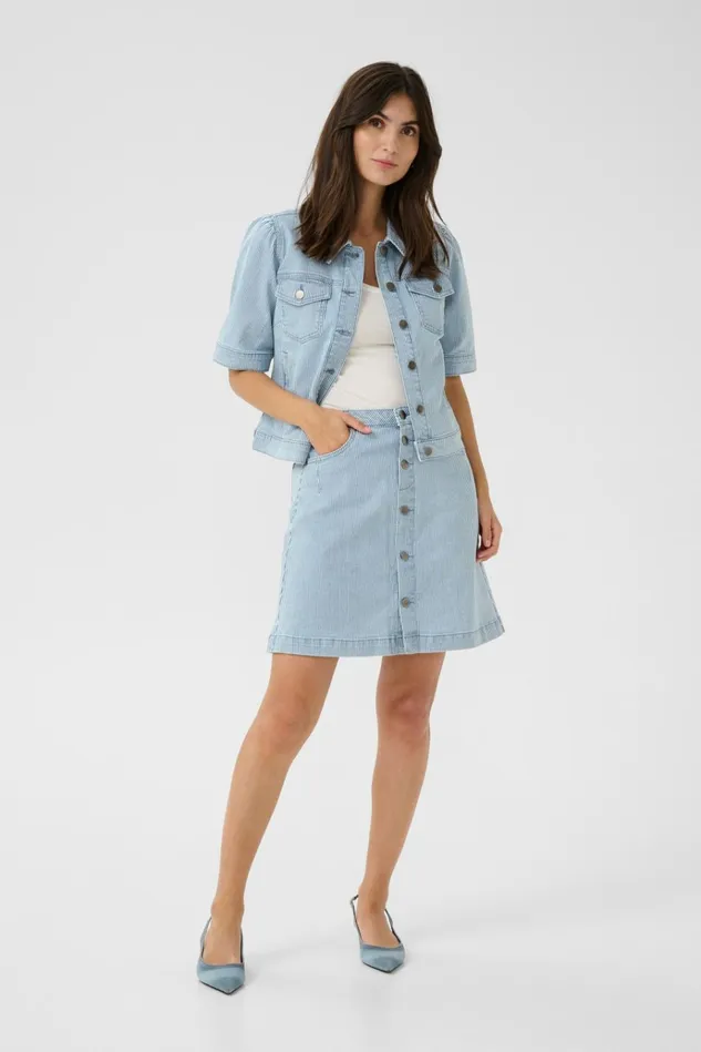CULTURE Skirts CUmilky Skirt Bluewhite Stripe 8211 Women