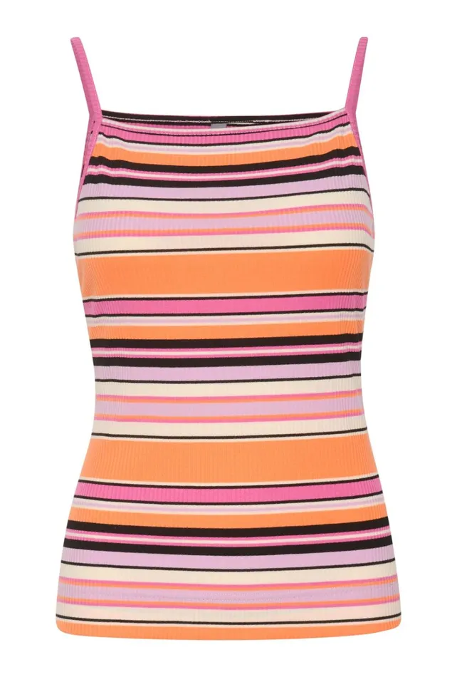 CULTURE Tops and TShirts CUakram Top Orange Stripe Mix 8211 Women