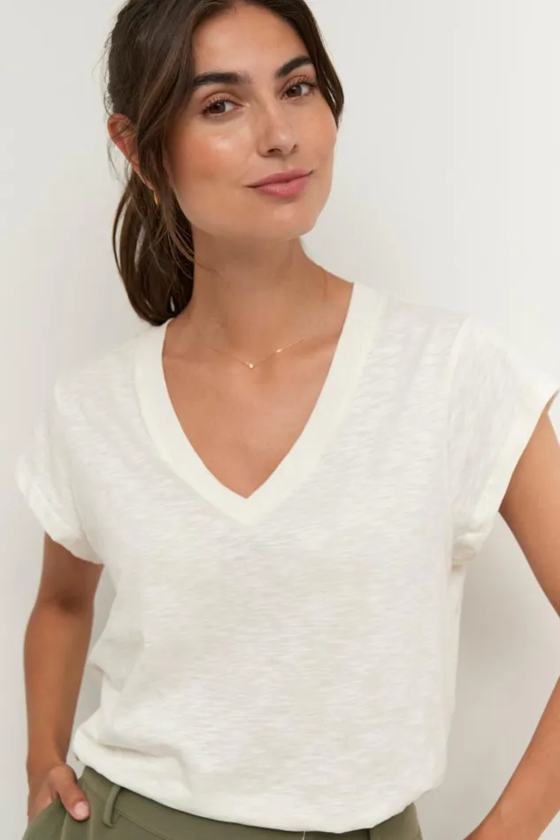CULTURE Tops and TShirts CUbiana Tshirt Spring Gardenia 8211 Women