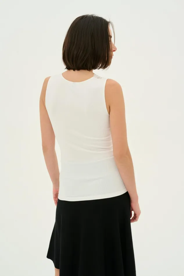 CULTURE Tops and TShirts CUcamilla Tshirt Spring Gardenia 8211 Women