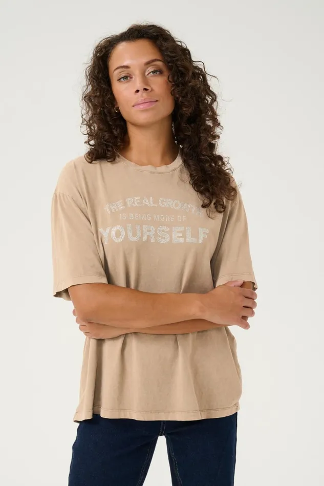 CULTURE Tops and TShirts CUchamanna Tshirt Dune Wash 8211 Women