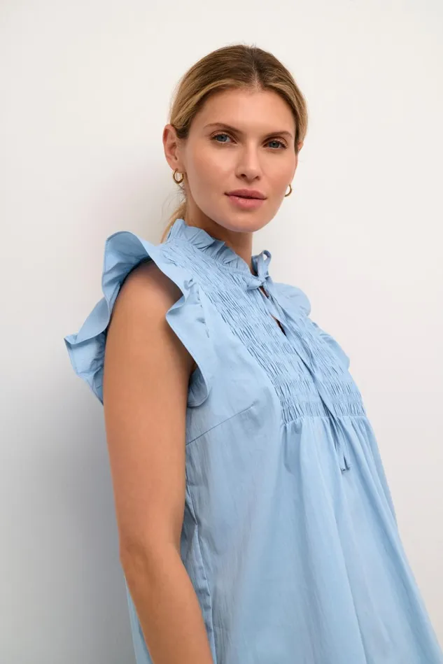 CULTURE Tops and TShirts CUchresta Blouse Cashmere Blue 8211 Women