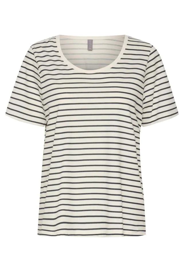 CULTURE Tops and TShirts CUdeia Tshirt Whitesalute Stripe 8211 Women