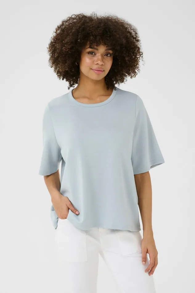 CULTURE Tops and TShirts CUhara Tshirt Cashmere Blue 8211 Women