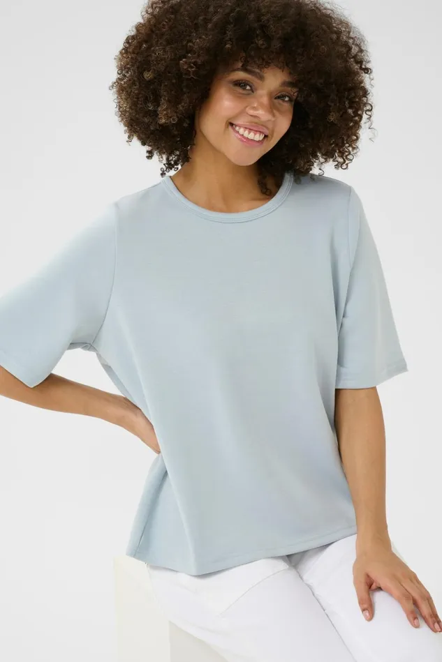 CULTURE Tops and TShirts CUhara Tshirt Cashmere Blue 8211 Women