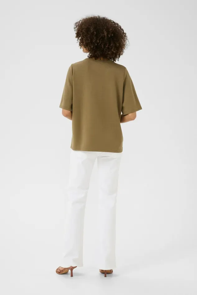 CULTURE Tops and TShirts CUhara Tshirt Dusky Green 8211 Women