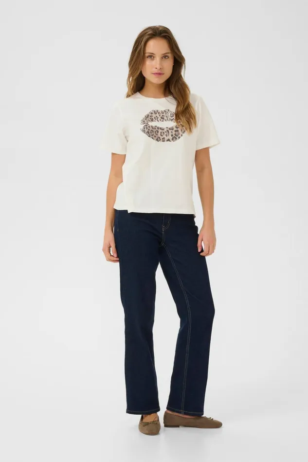 CULTURE Tops and TShirts CUnuga Tshirt Spring Gardenia 8211 Women
