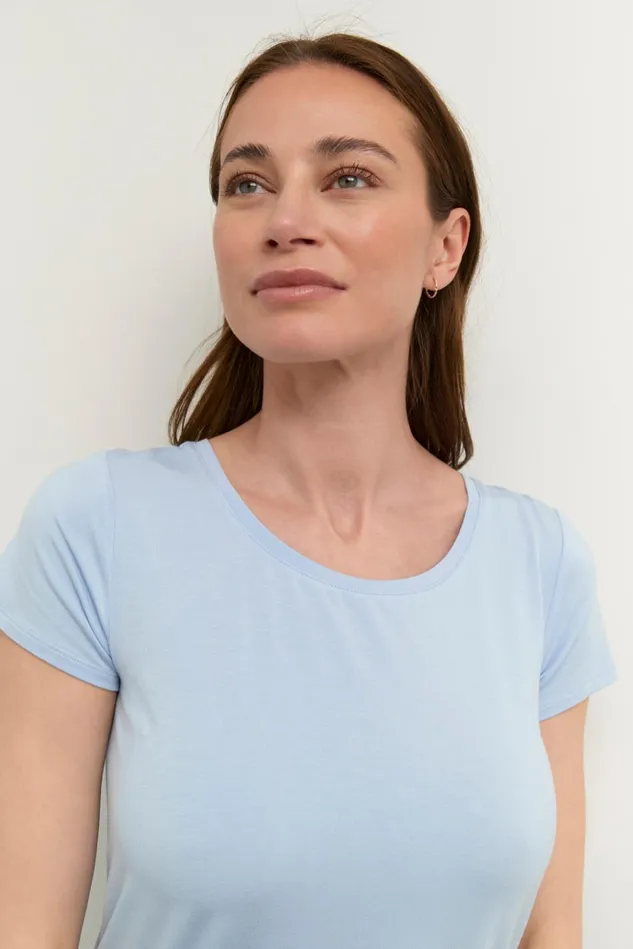CULTURE Tops and TShirts CUpoppy Tshirt Cashmere Blue 8211 Women