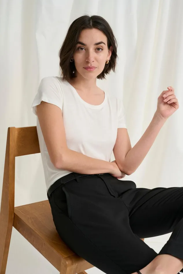 CULTURE Tops and TShirts CUpoppy Tshirt Spring Gardenia 8211 Women