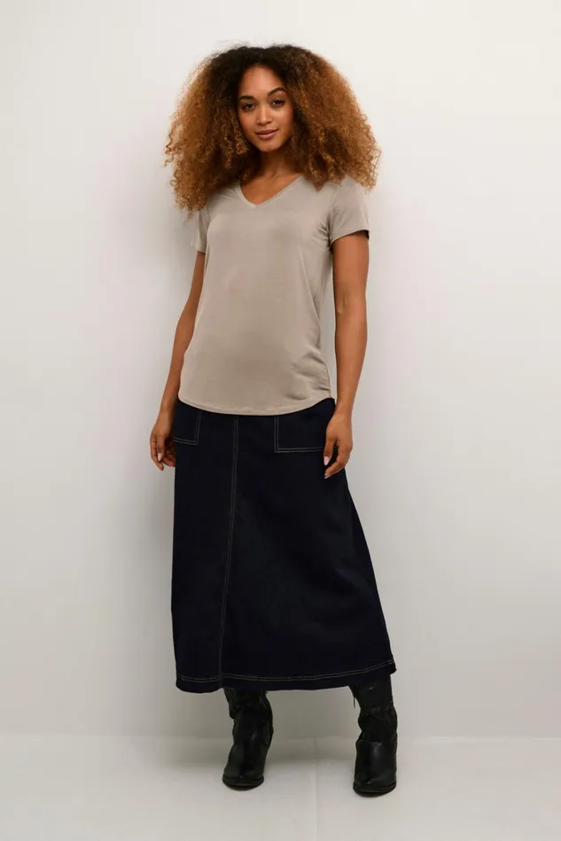 CULTURE Tops and TShirts CUpoppy Tshirt Timber Wolf 8211 Women