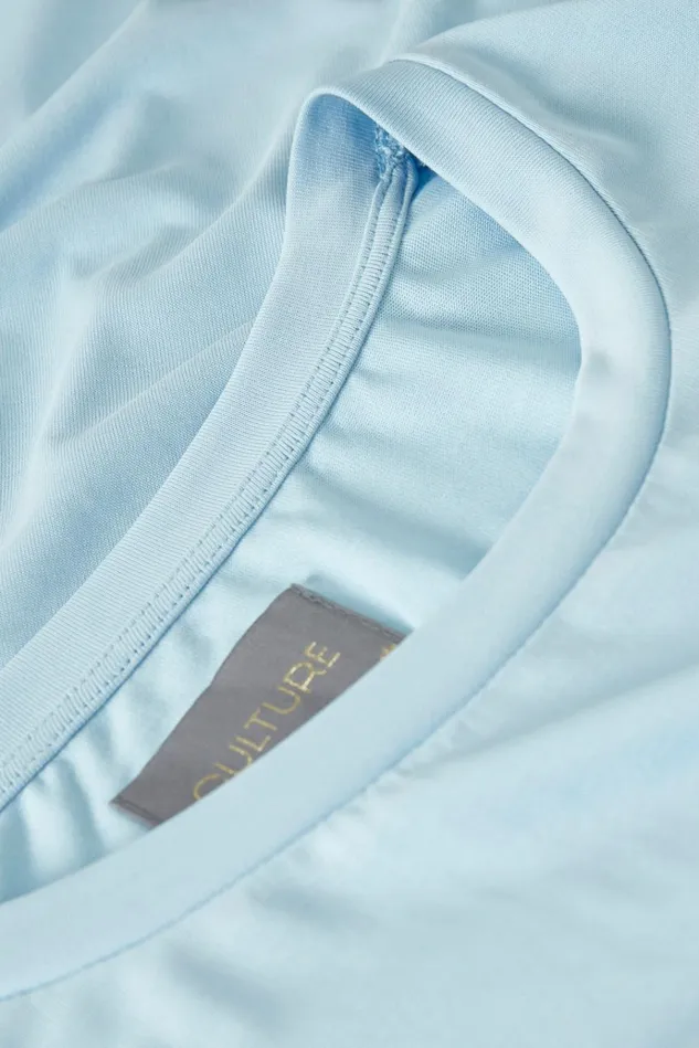 CULTURE Tops and TShirts Kajsa Tshirt Cashmere Blue 8211 Women