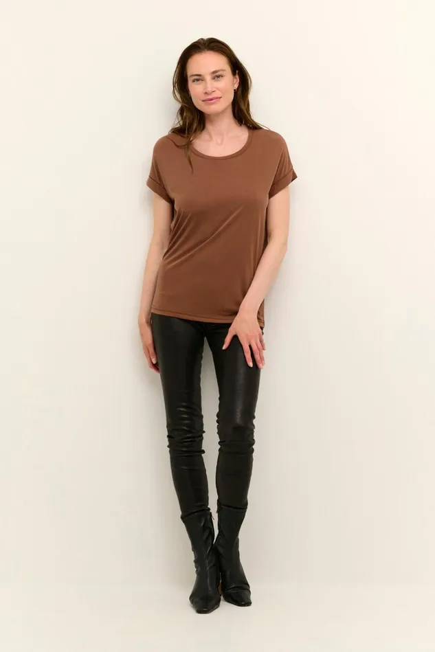 CULTURE Tops and TShirts Kajsa Tshirt Friar Brown 8211 Women