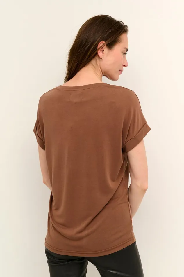 CULTURE Tops and TShirts Kajsa Tshirt Friar Brown 8211 Women