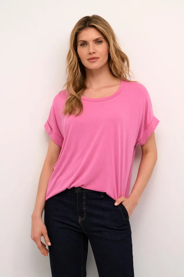 CULTURE Tops and TShirts Kajsa Tshirt Phlox Pink 8211 Women