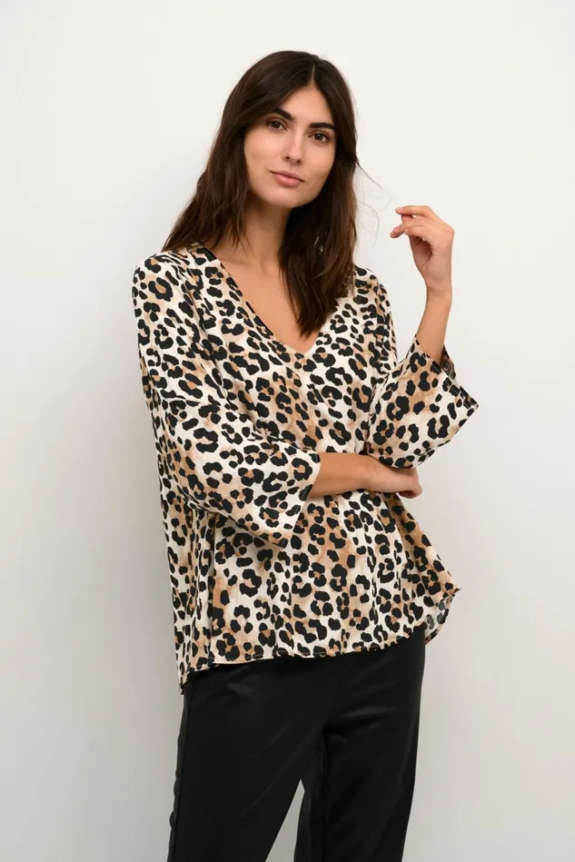 CULTURE Trending Leopard CUatlas Leopard Blouse 8211 Women