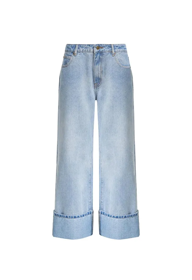 Denim Women Lioness Fashion TOP MODEL CUFFED JEAN Light Denim Denim Women Lioness Fashion TOP MODEL CUFFED JEAN Light Denim