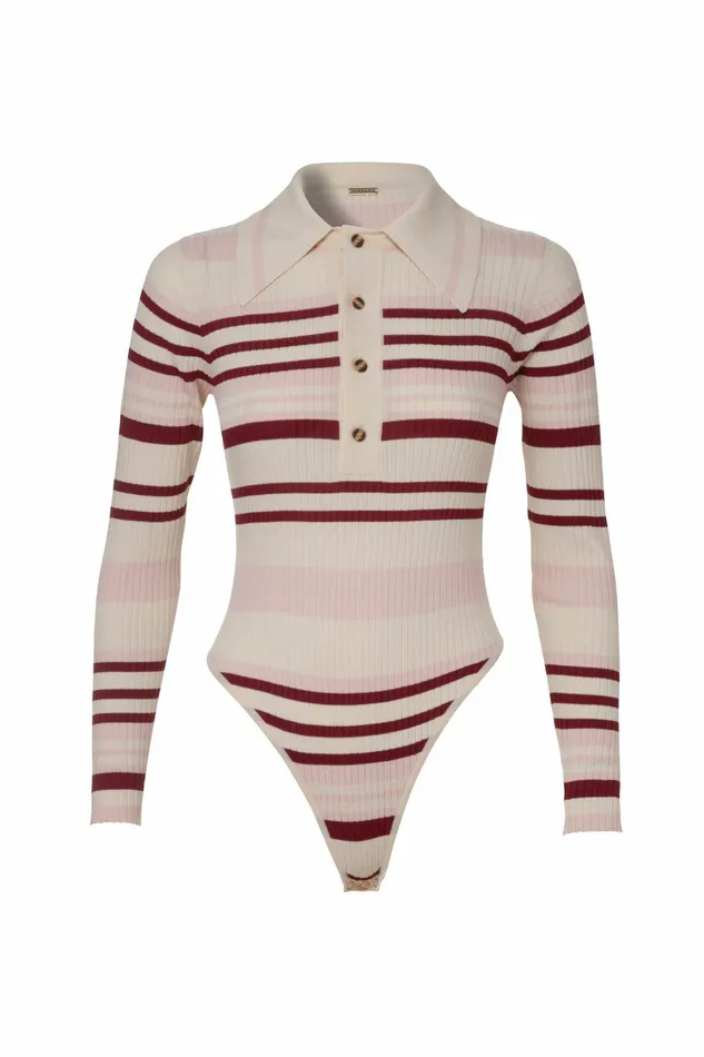 DODO BAR OR Bodysuits Penny Bodysuit Cream Pink Combo 5 8211 Women