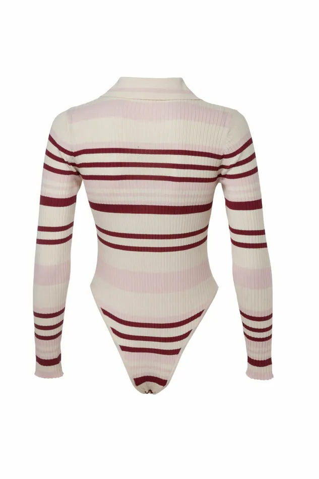 DODO BAR OR Bodysuits Penny Bodysuit Cream Pink Combo 5 8211 Women