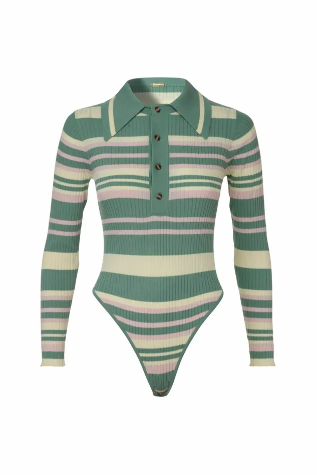 DODO BAR OR Bodysuits Penny Bodysuit Pale Green Yellow Combo 4 8211 Women