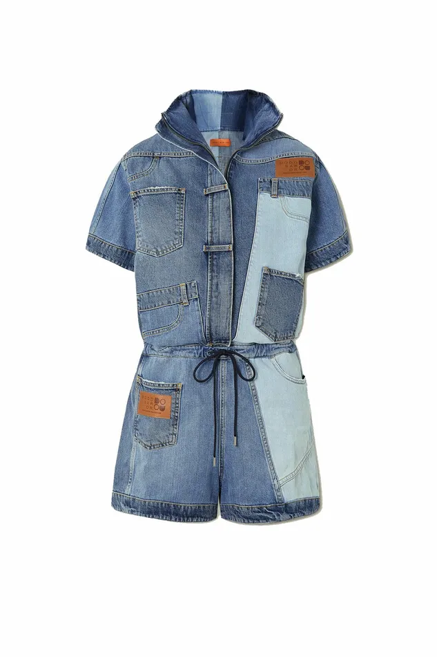 DODO BAR OR Denim Robinson Romper Denim 8211 Women