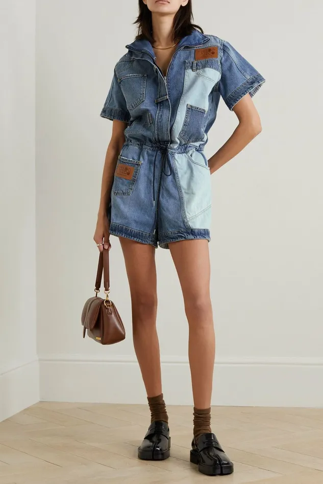 DODO BAR OR Denim Robinson Romper Denim 8211 Women