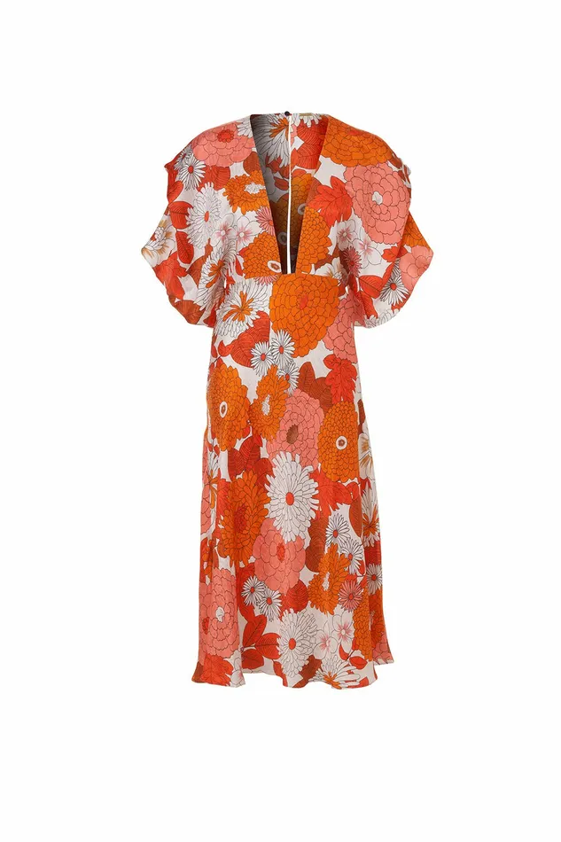 DODO BAR OR Dresses Bernadete Dress Loren Orange Print 8211 Women