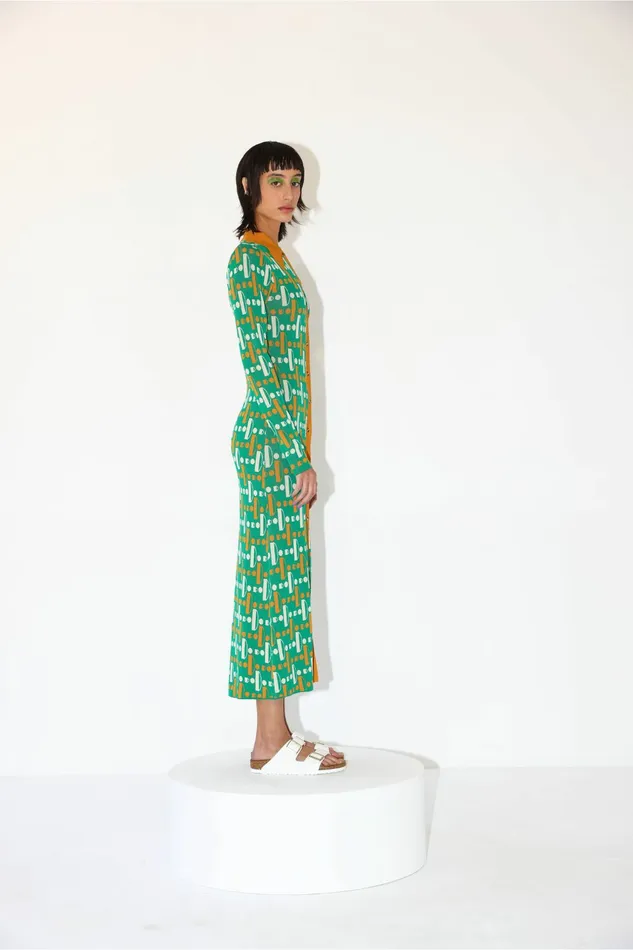 DODO BAR OR Dresses Luna Dress Green Combo 8211 Women DODO BAR OR Dresses Luna Dress Green Combo 8211 Women