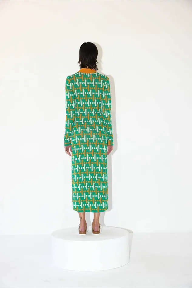 DODO BAR OR Dresses Luna Dress Green Combo 8211 Women DODO BAR OR Dresses Luna Dress Green Combo 8211 Women