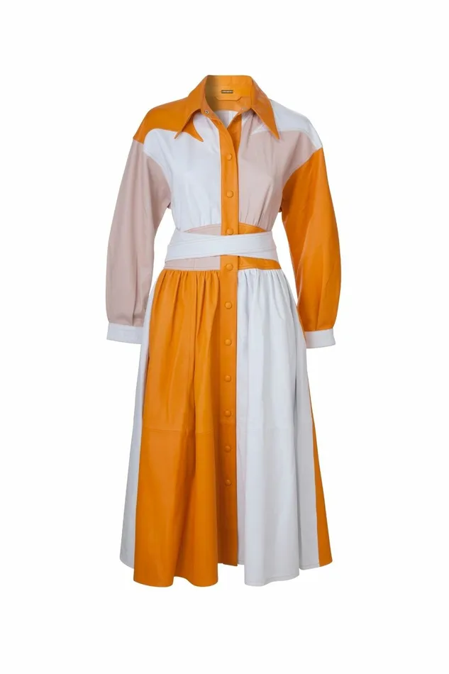 DODO BAR OR Jackets and Coats Lisa Dress Orange Multi Color 8211 Women