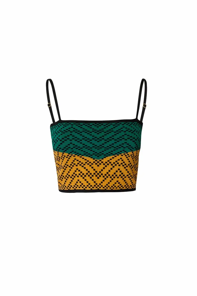 DODO BAR OR Knitwear Bebe Top Green Orange Combo 8211 Women